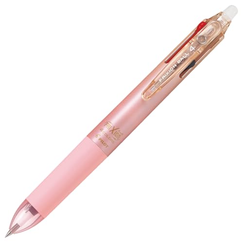Pilot FriXion Ball 4, Erasable Ballpoint Pen, 4 Color Gel Ink Multi-Pen, 0.38mm, Gradient pink (LKFB-80UF-GRP)