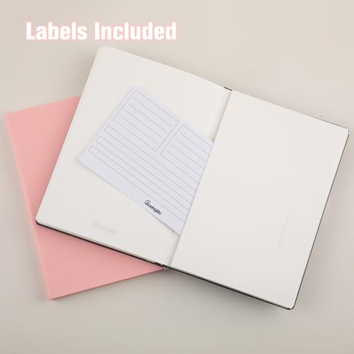 Lined Journal Notebook for Work with 160 Pages, 5.6" x 8" Hardcover Notebooks Journals Medium Size for Writing Women Men - color: pink