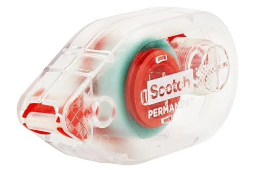Scotch 6061 Scotch Double Sided Adhesive Roller Tape Runner, Permanent, Acid-Free, Photo-Safe Adhesive for Scrapbooking, Photo Mounting, and Crafts, 0.27 in x 26 ft per Roller, Pack of 3 - size: 3-Pack