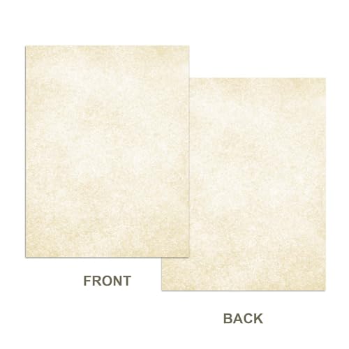 (2 Pack)Parchment Paper for Certificates - Stationary Paper for Resumes, Diplomas, Letter Size Certificate Paper, 200 Sheets Double-Sided Diploma Paper, 100gsm, 8.5" x 11" Parchment Paper for Printing - color: Parchment, size: 200 Sheets