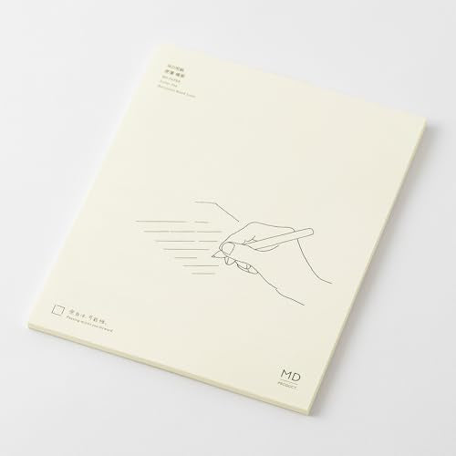 Midori MD Letter Pad - A5, Ruled, White, 50 Sheets - color: Multicolor