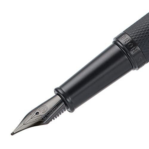 Set of 3 Hongdian Fountain Pen Black Medium Nibs for Black Forest 1850, 1851, 1861, M2, M1, 1843, 6013, 517D, 517S, 525, 1843 and 920 Series - color: Black, style: 3 x M