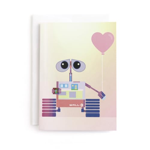 Minted | Blank Greeting Card, 5x7 w/Envelope | Pixar's Wall-E - color: Pixar's Wall-E in technicolor