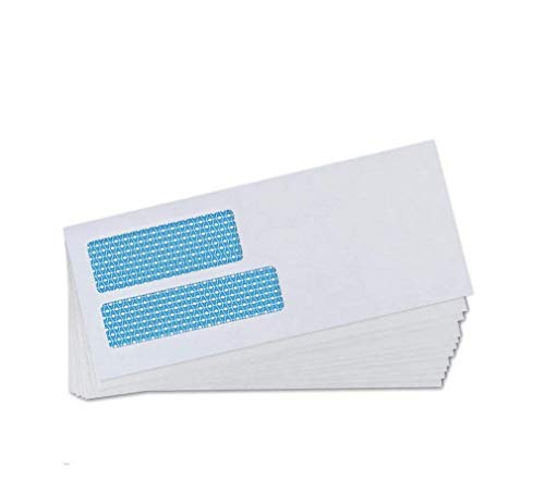 Aimoh #9 Double Window Security Envelopes, Self Seal Letter Size, 500 Ct - color: Custom Printed, size: 500 Count