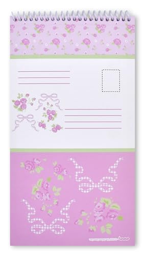 iscream Fold and Send Girls Stationery Card Pad with Seals - Pretty in Pink - color: Pretty in Pink