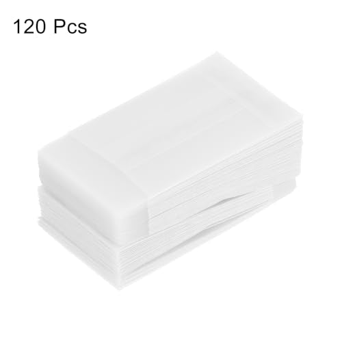 MECCANIXITY 120 Pack Vellum Jackets, 1.6x2 Inch Vellum Paper Pre-Folded Vellum Envelopes Transparent 53GSM for Wedding Invitation Accessories Bridal Showers Birthdays Wraps - size: 1.6x2 Inch