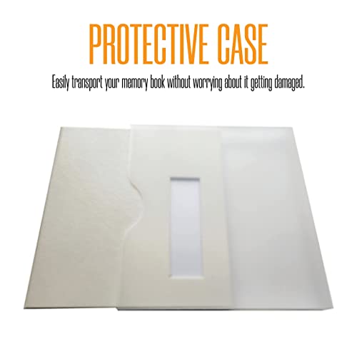 2x6 Strip Album, White Cover White Pages, 2 Gel Pens, 10pk - color: White, size: 10