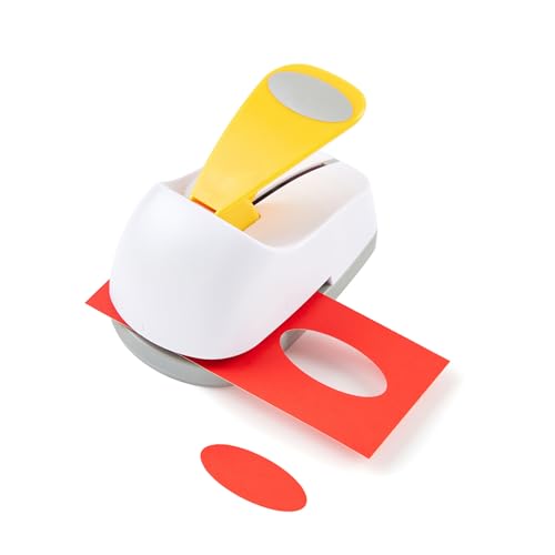 Craft Lever Punch 2 inch Oval Paper Punch Professional Tool for Paper Crafting DIY Projects，Gifts，Stationery，Education，Greeting Cards Arts Fun Projects - color: Oval shaped