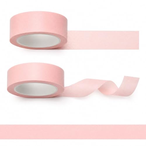 Rolls Pink Washi Tape Pink Pastel Washi Tape Set of 2 Rolls 32 ft Decorative Masking Tape Self Adhesive for Journals Planners Scrapbooks Gift Wrapping Packaging DIY Crafts