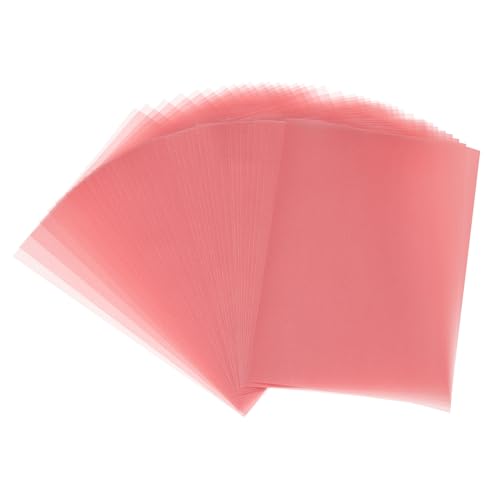 PATIKIL 60 Sheets Vellum Paper 4x6 Light Red - color: Red