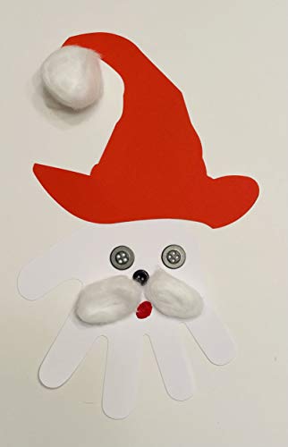 SHAPES ETC. 5.5" x 5.5" Santa Hat Creative Cut-Outs, Red, 31-Count - color: Red Santa Hat