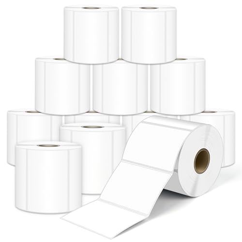 L LIKED 8400 Thermal Shipping Labels 3"x2", Strong Adhesive Labels | 12 Rolls, 700 Labels/Roll, Block Old Information, BPA Free, Perforated, Compatible with Most Desktop Printers - size: 3"x2"-12 Rolls