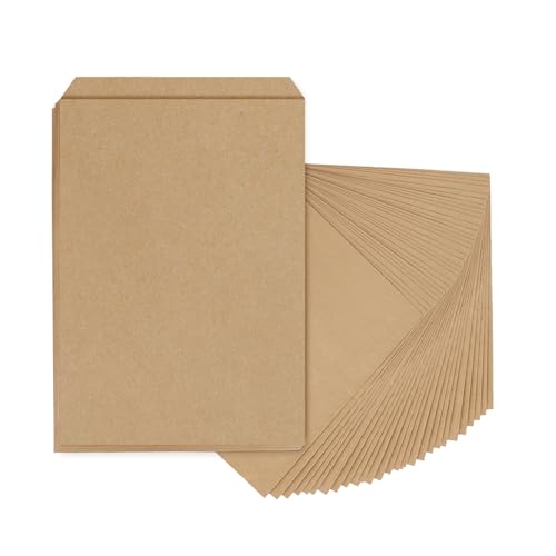 BagDream Kraft Brown Paper Bags 6x9 Flat Envelopes For Small Items 100 Pack | Recycled, Small Size, Blank, DIY Friendly, For Flat Items, Gift Cards, Postcards, Crafts, Prints, Jewelry, Party Favors