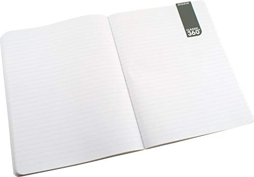 Signature Series B5 Large Lite with Black Cover and Ruled Paper - color: Black Cover with Ruled Paper, size: B5 Large Lite