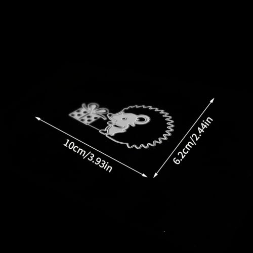 Metal Cutting Die for Scrapbooking, Tools Card Making Supplies Durable Cut Stencils for DIY Scrapbook Photo Album Decorative Paper Card (Hedgehog Gift 3.9 x 2.4 in) - color: Hedgehog Gift 3.9 x 2.4 in