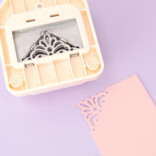 Craftelier - Lotus Flower Corner Punch 1.5” – Decorative Scrapbooking Punch for Paper Crafts, Cards & Journaling
