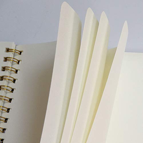 YUREE Spiral Notebook A5/Softcover Spiral Journal, Blank Pages, 50 Sheets (100 Pages), 8.45" x 5.8", Brown, 20 Pack - color: Unruled