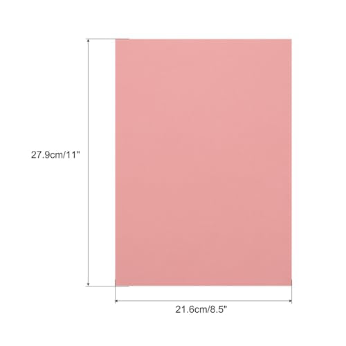 MECCANIXITY Colored Vellum Paper, 50 Sheet Light Pink Transparency 8.5 x 11 Printable Vellum Paper, Translucent Vellum Sheets for Printing Wedding Invitations Ink Jet Laser Printer - color: Light Pink