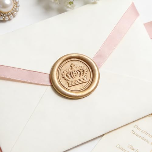 LANKIN Crown Wax Seal Stamp, Royal Theme; 25mm Brass Head - color: Crown
