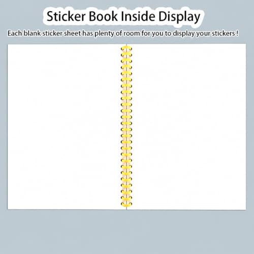 B5 Reusable Sticker Collecting Book Blank Sticker Album (Style D Yellow) - color: Style D Yellow