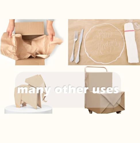 SMART&CASUAL 24" x 2,520" (210') Navy Blue Kraft Craft Paper Roll for Gift Wrapping Bulletin Board Bouquet Flower Art Packing Parcel Table Covering 80GSM 55LB (Navy Blue, 24" x 210') - color: Navy Blue, size: 24" x 2520"