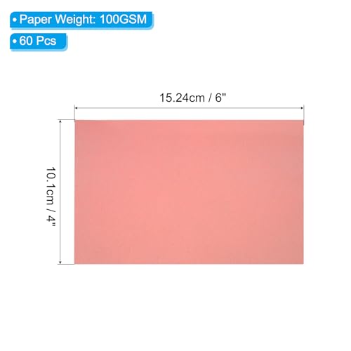 PATIKIL 60 Sheets Vellum Paper 4x6, Translucent Vellum Paper Printable 100GSM for Invitations Printing, Red - color: Black