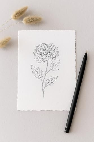 300 GSM Deckle Edge Cotton Paper - Soft, Textured Handmade Sheets for Invitations, Artwork, Stationery, and DIY Crafting (Pack of 25) (4 x 6 inch) - size: 4 x 6 inch