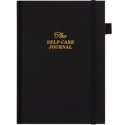 5 MINUTES A DAY Self-Care Journal, Wellness & Daily Reflection Notebook – Mental Health & Anxiety Journal for Women & Men – Self Care Planner, ADHD Planner with Mood Tracker – A5 Size (Black) - color: Black