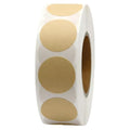 1 Inch Round Blank Label Stickers, Light Brown Garage Sale Sticker, 1000pcs