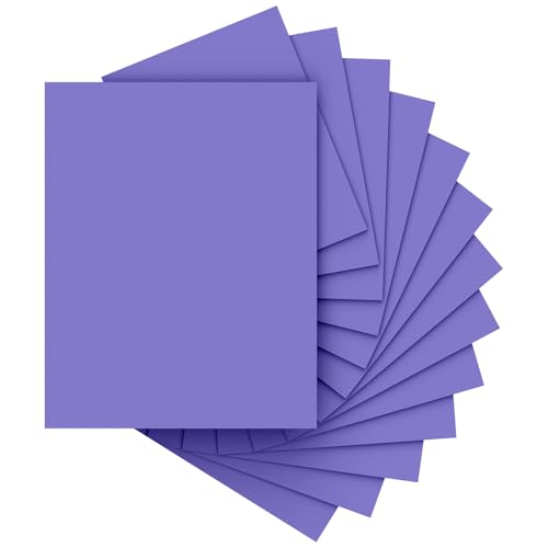 Dark Purple Cardstock Paper 8.5 x 11, 40 Sheets Cardstock Printer Paper | Lavender Card Stock Paper 8.5 x 11, 200 GSM Purple Construction Paper for DIY Cards, Greeting Cards, Party Decorations - color: Dark Purple, size: 8.5x11 IN-40 Sheets