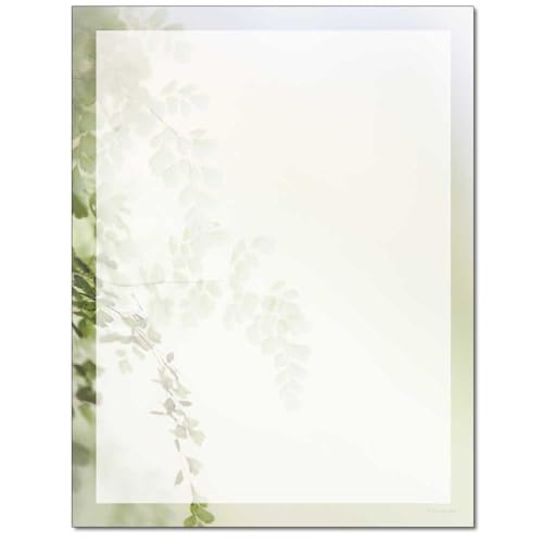 Spring Tree Letterhead, 100 Pack - 8.5 x 11 inches, DIY Printing, Laser & Inkjet Printer/Copier Compatible - size: 100 Pack, style: Spring Tree