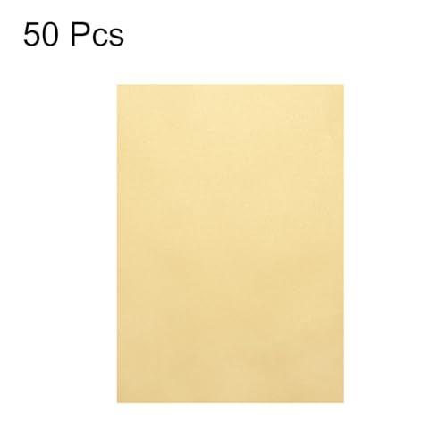 MECCANIXITY Colored Vellum Paper, 50 Sheet Orange Yellow Transparency 8.5 x 11 Printable Vellum Paper, Translucent Vellum Sheets for Printing Wedding Invitations Ink Jet Laser Printer - color: Orange Yellow