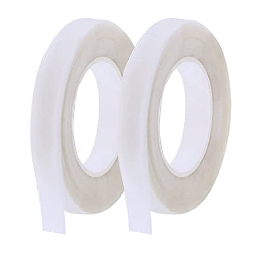 Woohome 2 Roll Florist Stem Wrap, 12mm Width Floral Tape Bouquet Tape, 90 Feet/Roll Flower Tape - color: 2PCS White