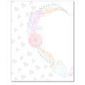 Cactus Flower Letterhead, 100 Pack - 8.5 x 11 inches, DIY Printing, Laser & Inkjet Printer/Copier Compatible - size: 100 Pack, style: Cactus Flower
