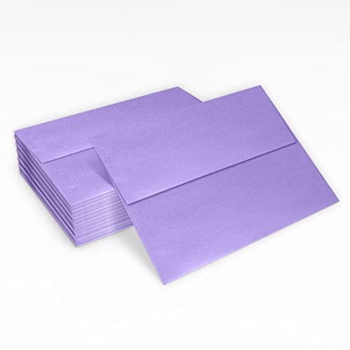 LUXPaper A7 Invitation Envelopes | Peel & Press | 5 1/4" x 7 1/4" | Amethyst Metallic | 80lb. Text | 250 Qty - color: Amethyst Metallic, size: 250 Qty.