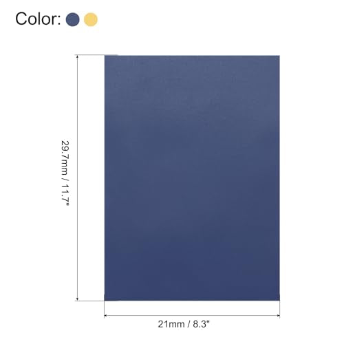 MECCANIXITY Colored Vellum Paper, 40 Sheet Dark Blue/Beige Transparency 8.3" x 11.7" Printable Vellum Paper, Translucent Sheets for Printing Wedding Invitations Ink Jet Laser Printer - color: Dark Blue/Beige, size: 8.3" x 11.7"
