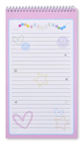 iscream Fold and Send Girls Stationery Note Card Pad with Seals - Besties - color: Besties