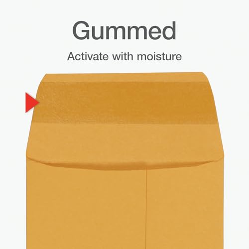 Columbian #3 Coin and Small Parts Envelopes Gummed, for Home, Office, Garden, 24 lb Brown Kraft, 2.5 x 4.25 Inches, 200 Per Box (1009564)