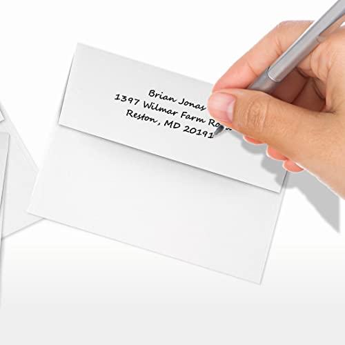 LUXPaper A2 Invitation Envelopes (4 3/8 x 5 3/4) - 70lb. Classic Linen Avon Brilliant White (250 Qty.) | Perfect for Invitations, Announcements, Sending Cards, RSVP Cards | 4870-70AWLI-250 - color: 70lb. Classic Linen Avon Brilliant White, size: 250 Qty.