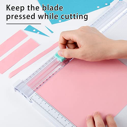 Ecraft Paper trimmer Scoring Board: 12 x12 inch craft paper cutter - folding & Scorer for cover of book & Gift box and Photo etc - color: White