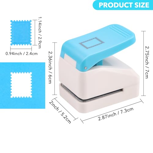 0.9x1.1inch Postage Stamp Embossing Punch; Punches Score Tools for Scrapbooking Journaling Paper Craft DIY Card Making Paper Crafting Scrapbooking DIY Card Making Arts Crafts Supplies - color: 0.9x1.1 inch Stamp Embossing Punch