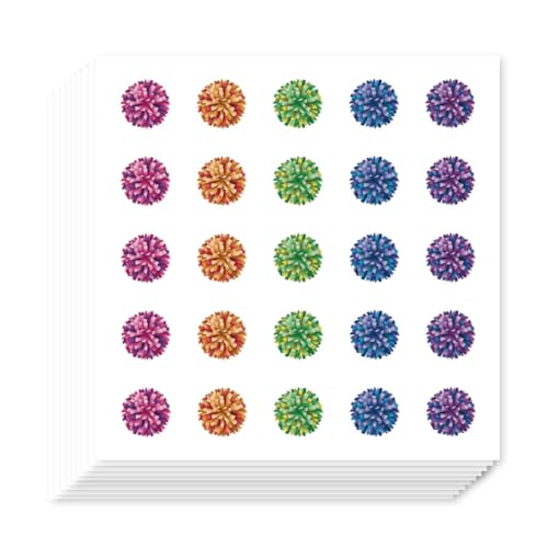AHANDMAKER 500Pcs Cheerleading Planner Stickers Self-Adhesive Decals Cheerleading Program Stickers for Planner Calendar Scrapbook Crafting Arts Gift Bag Seal Theme Party Decor - style: Cheerleading