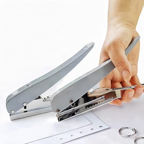 Single Hole Punch, Heavy Duty Hole Puncher Handheld Paper Puncher Small Hole Punch for Crafts Cards Paper Tags Scrapbook-5/16 inch (8mm) - size: 5/16 inch (8 mm)