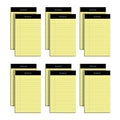 Oxford 5 x 8 Legal Pads, Narrow Ruled, Perforated Canary Yellow Lined Paper, 50 Sheets Per Writing Pad, Small Notepads for Business, College & Office Use, Made in the USA (74017), Pack of 12 - size: 5 x 8 (Pack of 12)