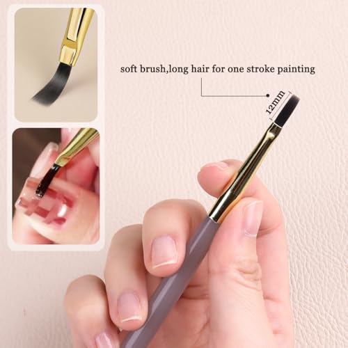 Fcozpjk Nail Art Brushes Set 3PCS Liner Brush for Plaid Design