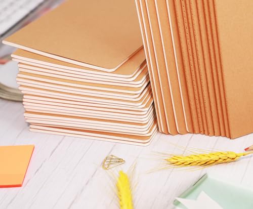 12 Pack A5 Lines Notebook Bulk Kraft Cover College Ruled, Lined Paper Travel Journals Composition Diary Subject Notebooks Planner, 60 Pages, 8.3”x 5.5” - style: 12pack Lined page