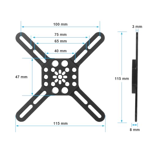 CAMVATE VESA Mount Square 75mm x 75mm to 100mm x 100mm for TVs & Monitors