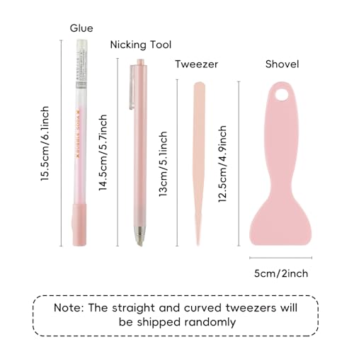 Yucenora 4 PCS Pink Scrapbooking Tools Set - color: Pink