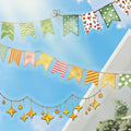 PET Tape Stickers for Scrapbooking Supplies,Flags Journal Stickers for Deco - color: Nature