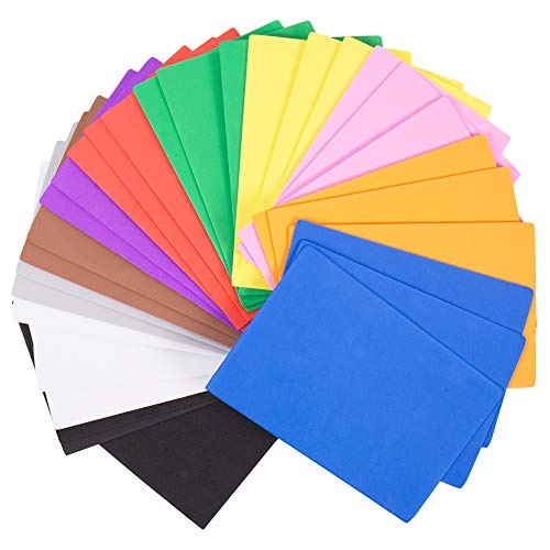 Horizon Group USA 30 Rainbow Colorful Foam Sheets 5X 8.5, Multipack Assorted Vibrant Colors, Great for DIY Craft Projects, Multicolor - style: Foam Sheets (30 Count)